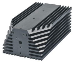 CNC Machinery Aluminum Extruded High Power Heat Sinks