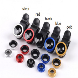 Hot Sale Universal 3 in 1 Set 180 Degree Wide Angle Macro Fisheye Mobile Phone Camera Lens for Mobile Phone